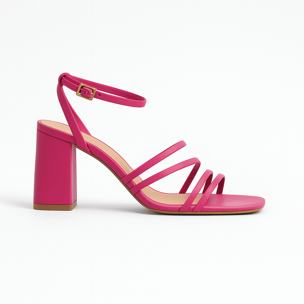 Marianne Rosa - Sandalia de tacón con tiras cruzadas - Go2 Footwear