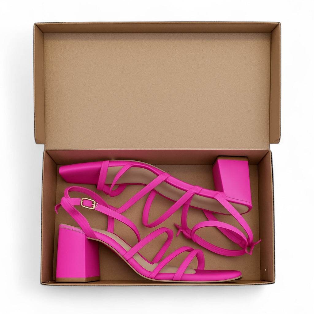 Marianne Rosa - Sandalia de tacón con tiras cruzadas - Go2 Footwear