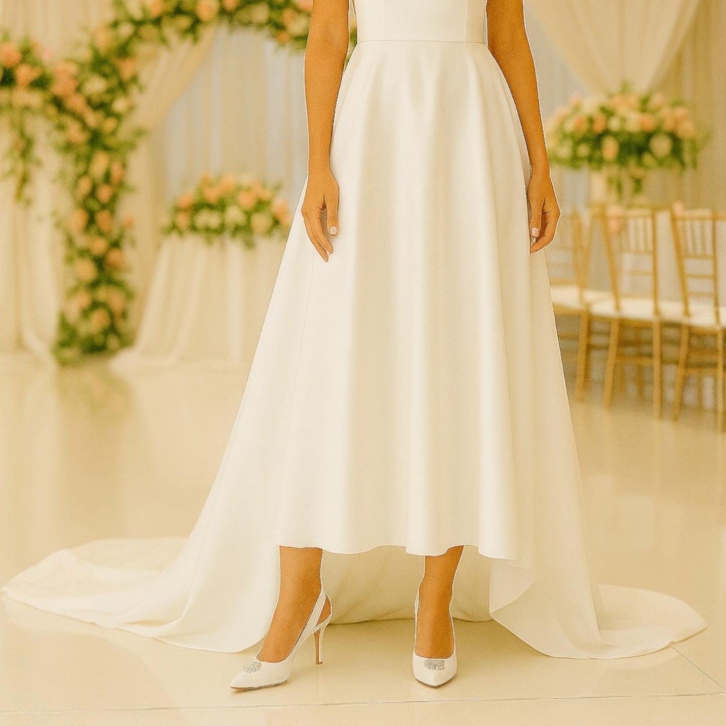 Snow – Tacón Blanco para Novia