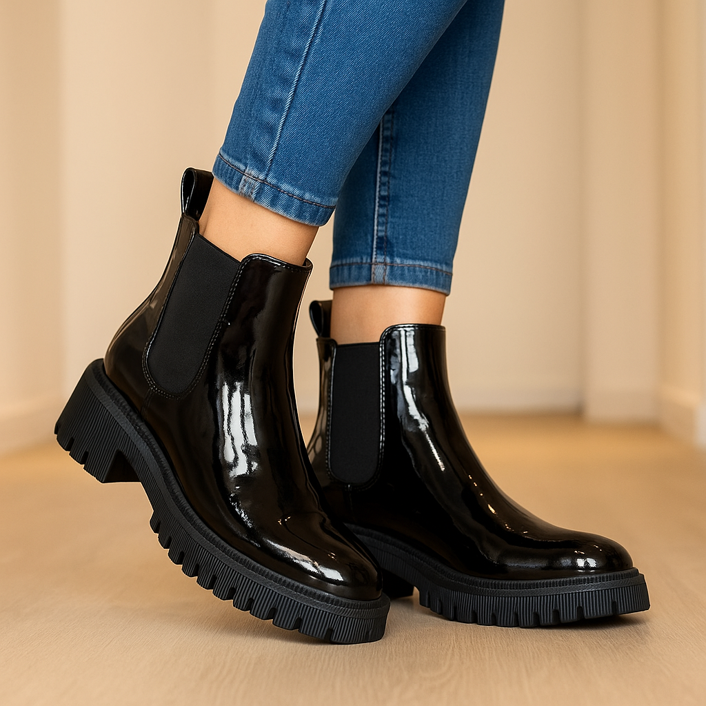 Botin 7000 Negro Charol | Clásica contemporánea