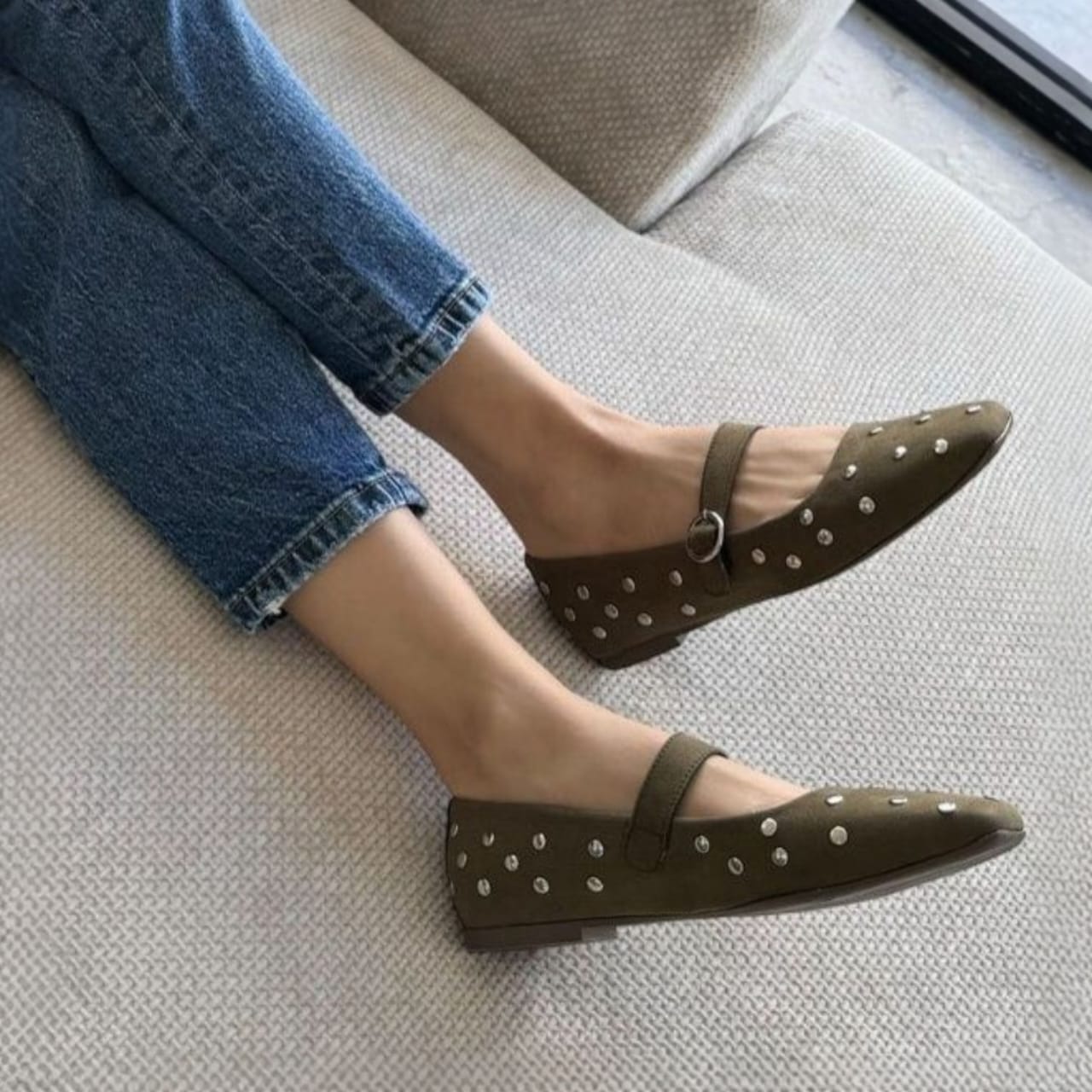 Luisa - Flats con estoperoles elegantes