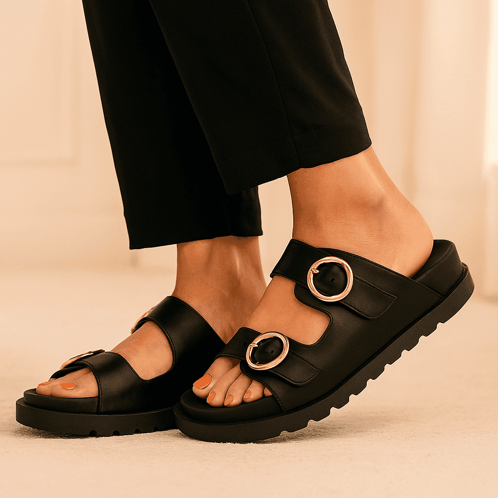 Karen Negro – Sandalia Casual para Mujer - Go2 Footwear