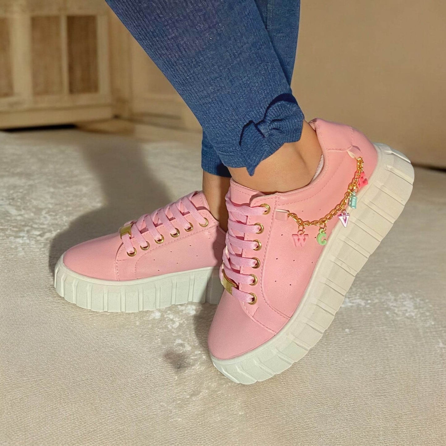 Tenni Letras Rosa – Calzado Original Go2 Footwear - Go2 Footwear