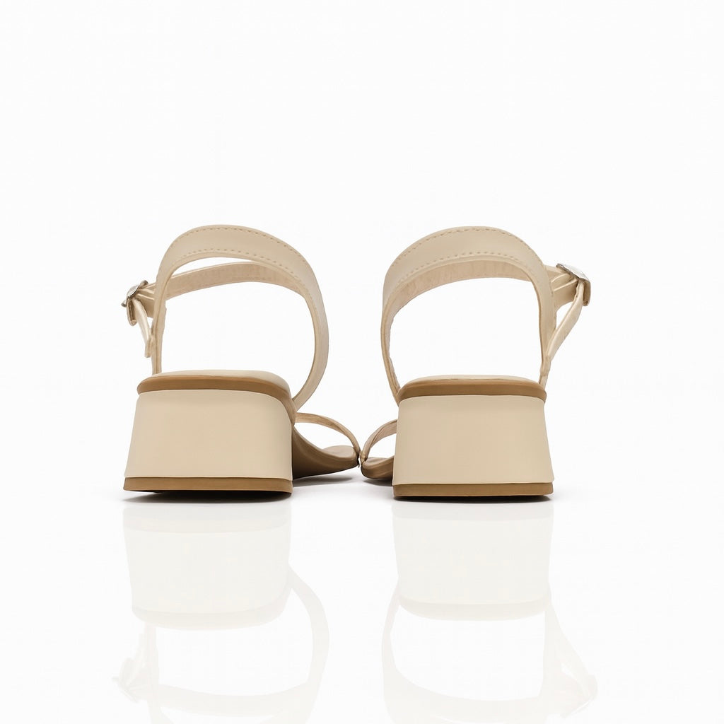 Prima 0644 Latte | Sandalia para dama con mini tacón