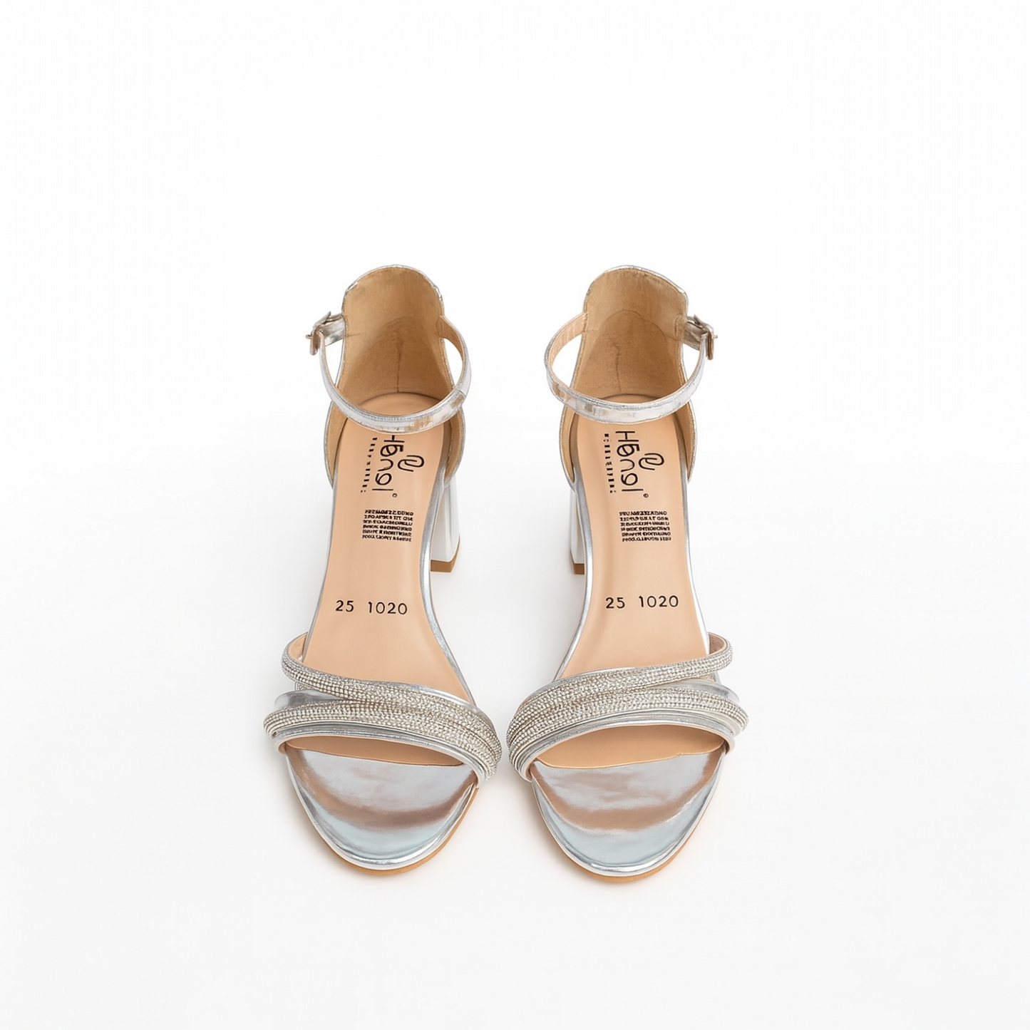 Sheila | Tacón plateado cómodo