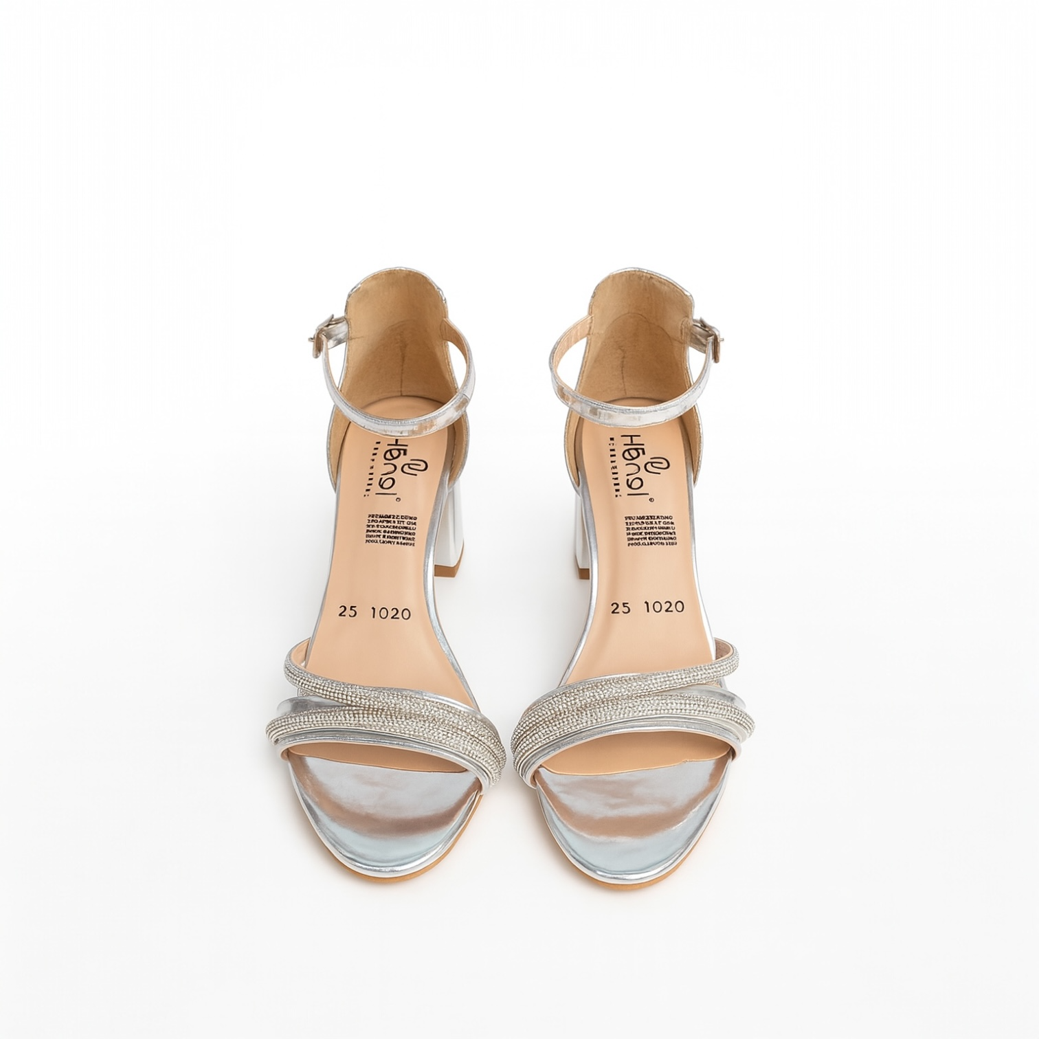 Sheila | Tacón plateado cómodo