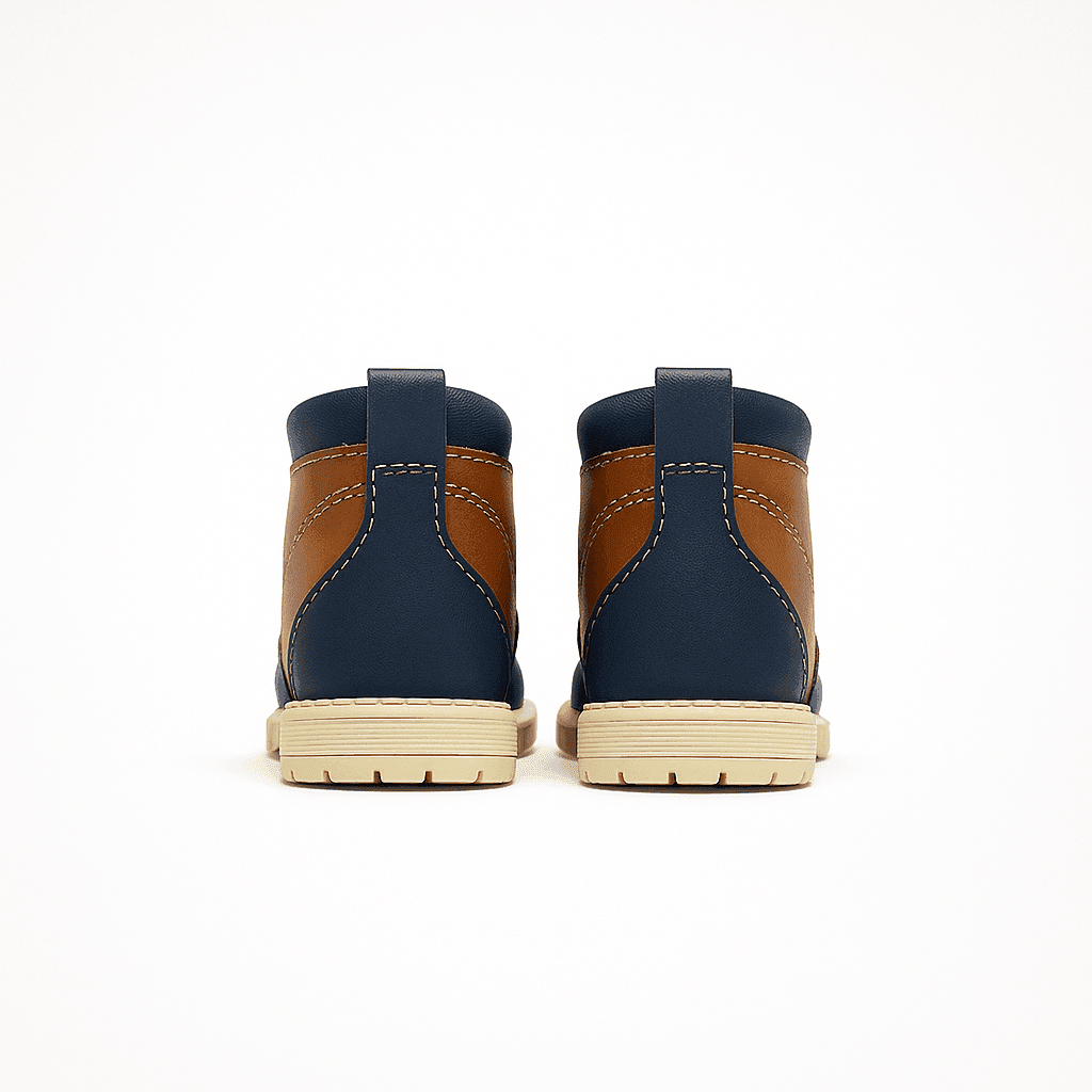 Bota Baby Café/ Azul | Infantil Ligeras - Go2 Footwear