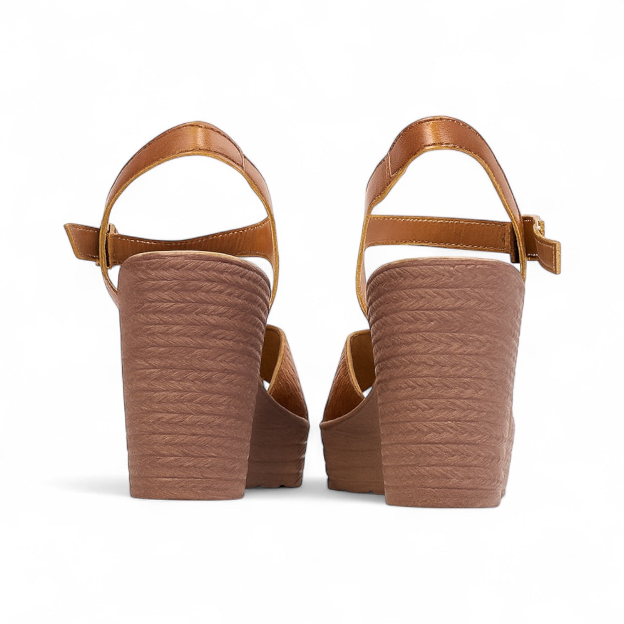 Matilda Camel | Sandalia cuña alta