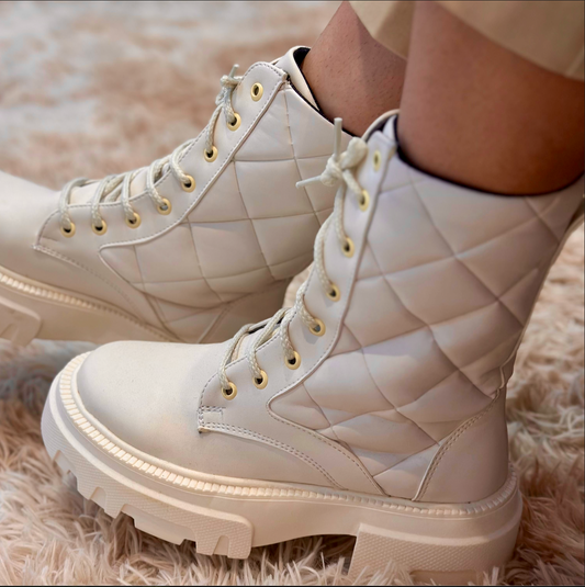 COMBAT BOOTS LATTE