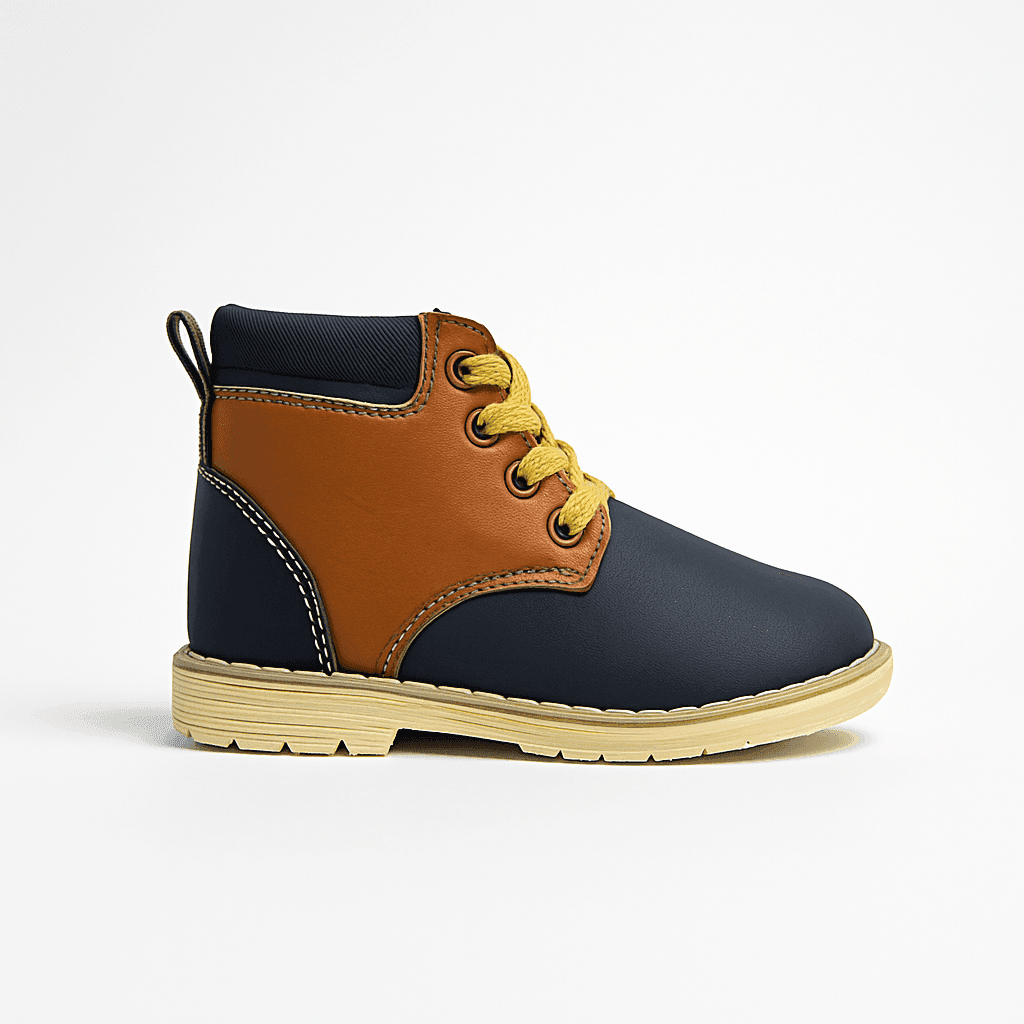 Bota Baby Café/ Azul | Infantil Ligeras - Go2 Footwear