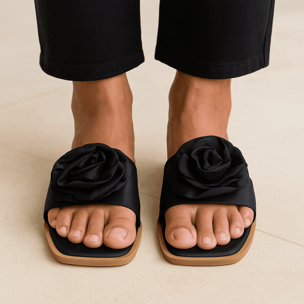 Sandalia Flor Negro – Calzado Original Go2 Footwear - Go2 Footwear