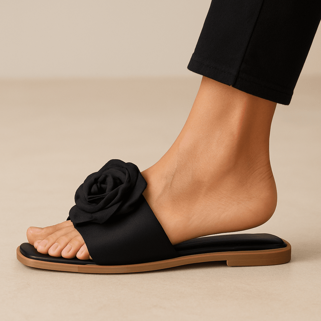 Sandalia Flor Negro – Calzado Original Go2 Footwear - Go2 Footwear