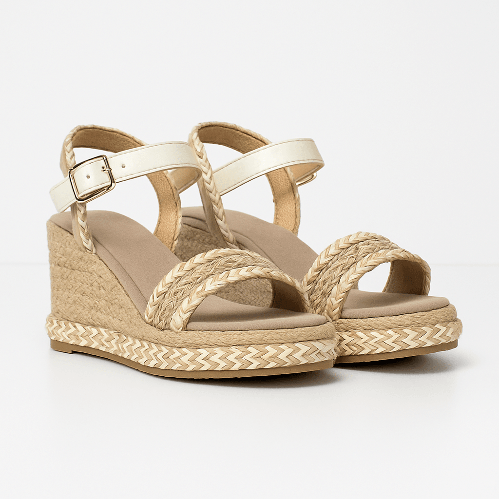 Samantha Beige – Alpargata de plataforma cómoda - Go2 Footwear