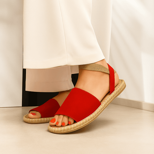 Yannine Rojo – Alpargata de piso clásica - Go2 Footwear