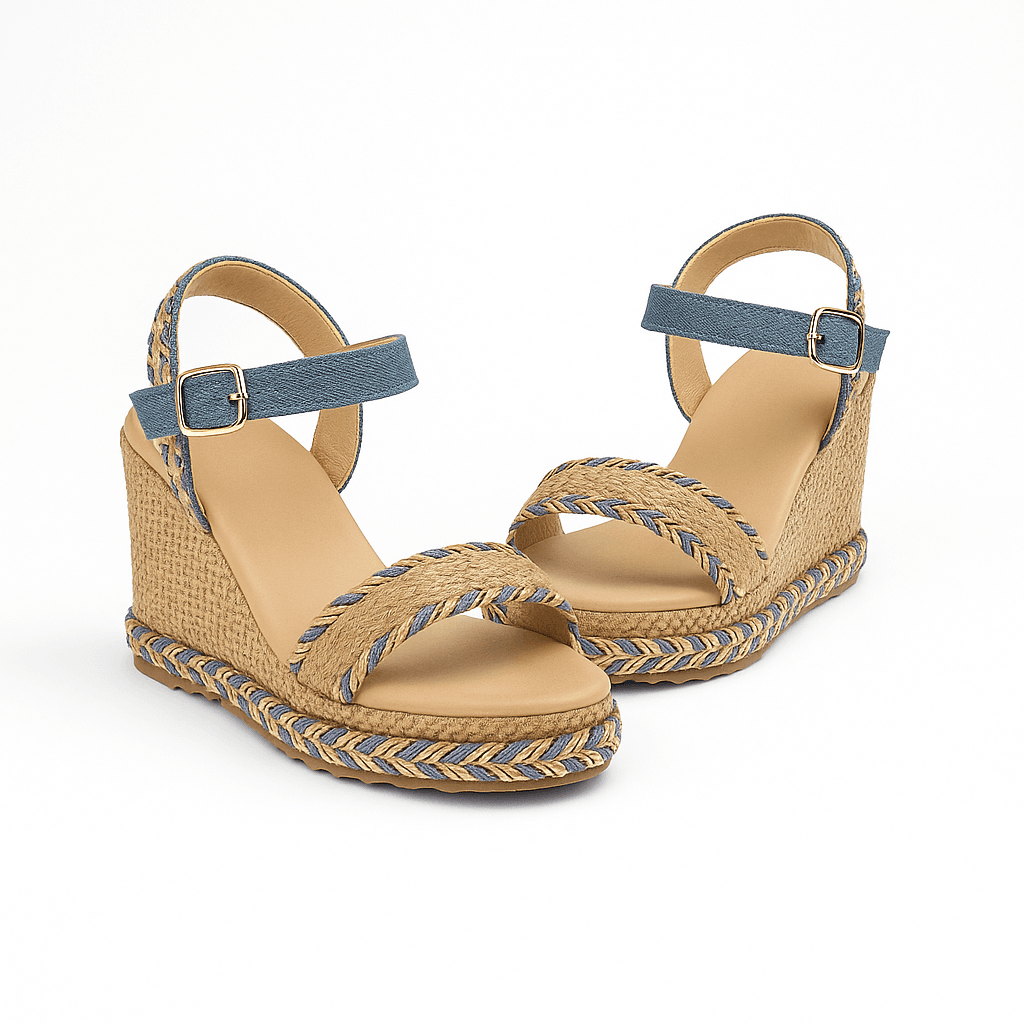 Samantha Azul – Alpargata de plataforma cómoda - Go2 Footwear