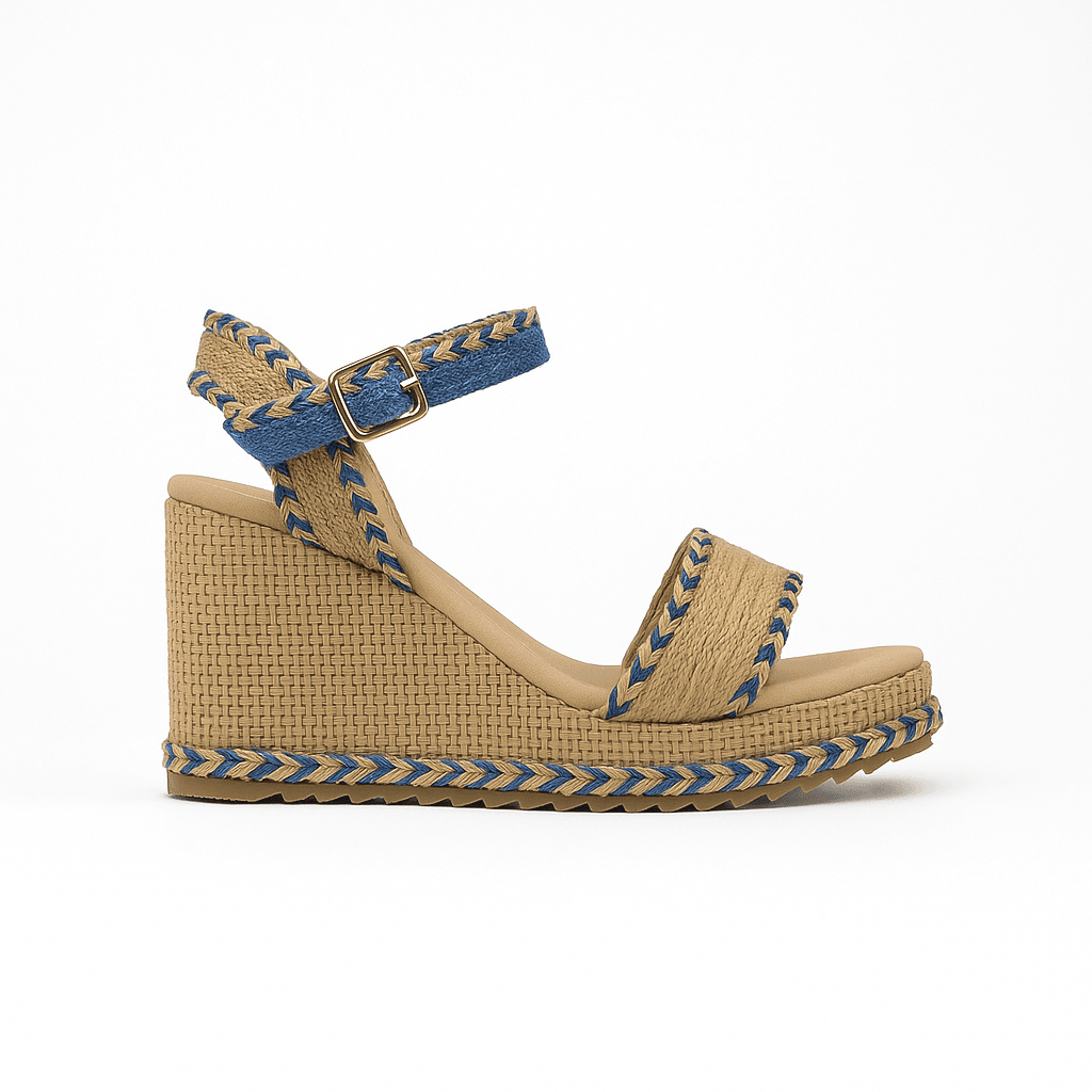 Samantha Azul – Alpargata de plataforma cómoda - Go2 Footwear