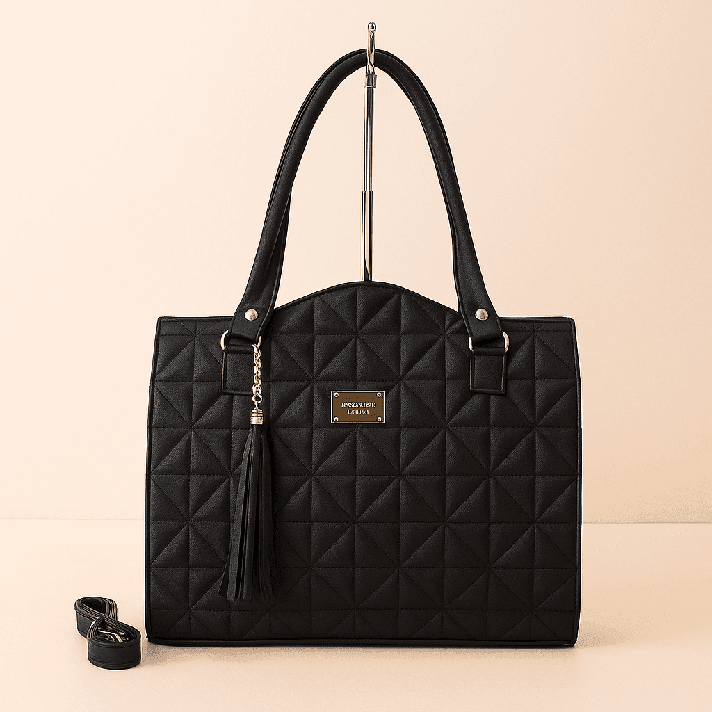 Negra capitoneado - Tipo Tote - Go2 Footwear