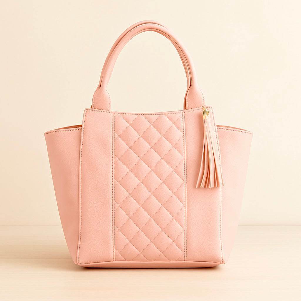 Rosa Capitoneado – 	Bolsa Tote casual y sofisticada - Go2 Footwear