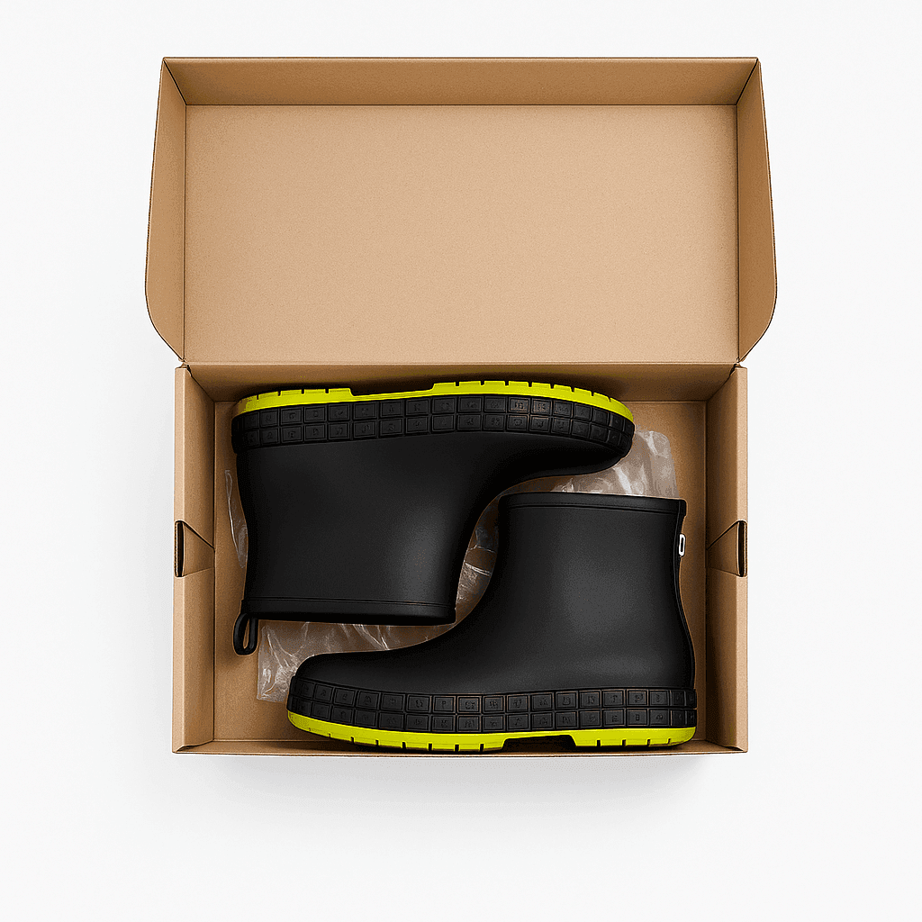 Bota Lluvia Black - Impermeable Antiderrapante - Go2 Footwear