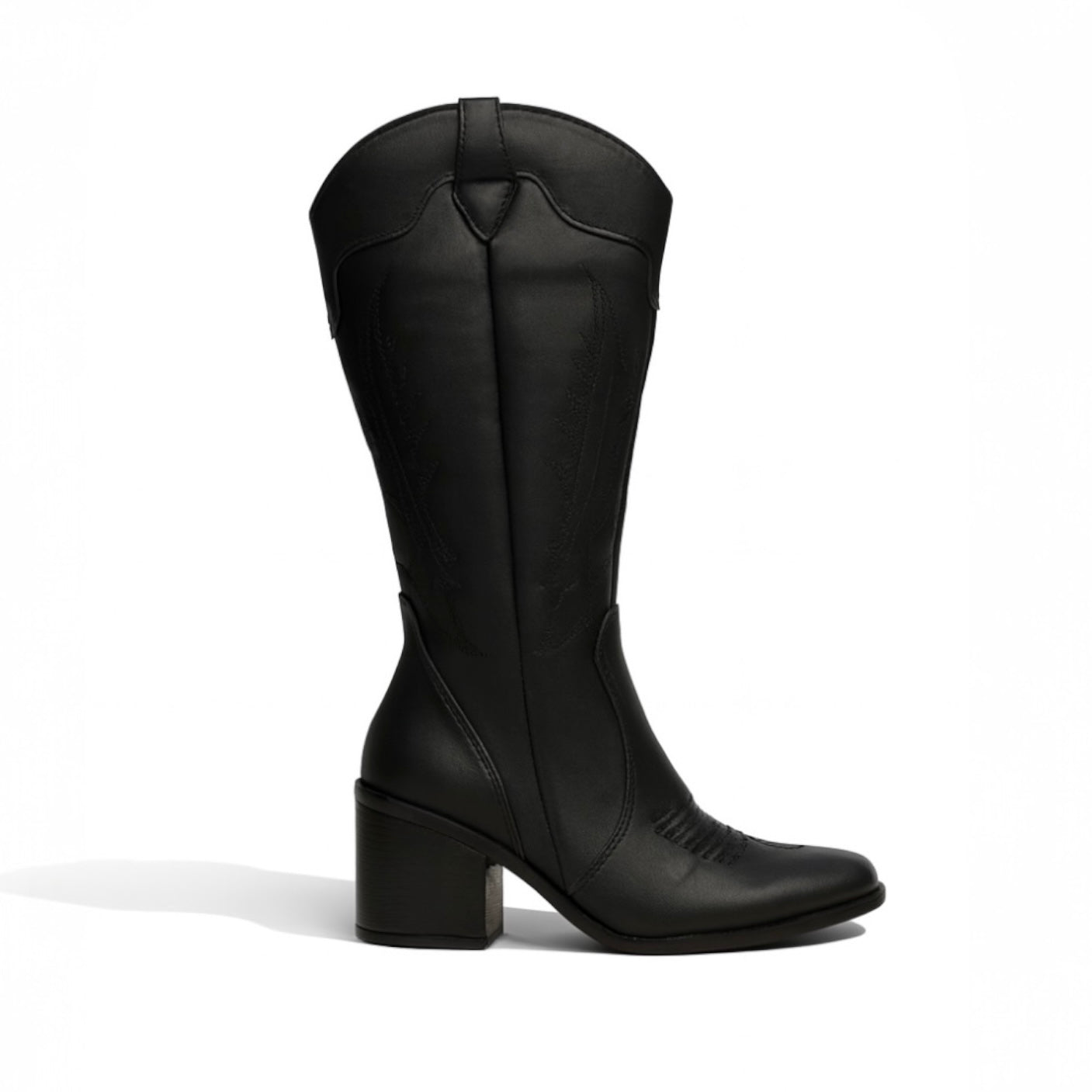 Liz Black | Bota cowboy larga para dama