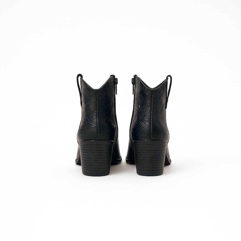 Taylor Black - Bota tipo Western Negro