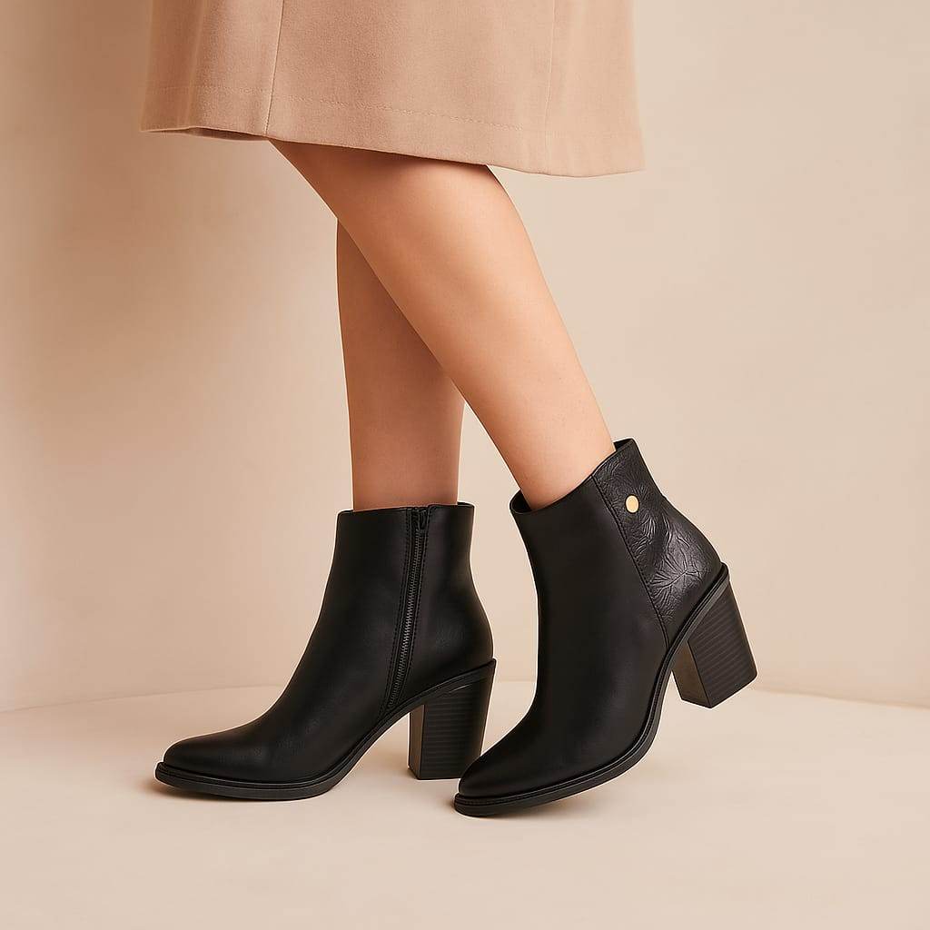 Taylor Black - Bota tipo Western Negro