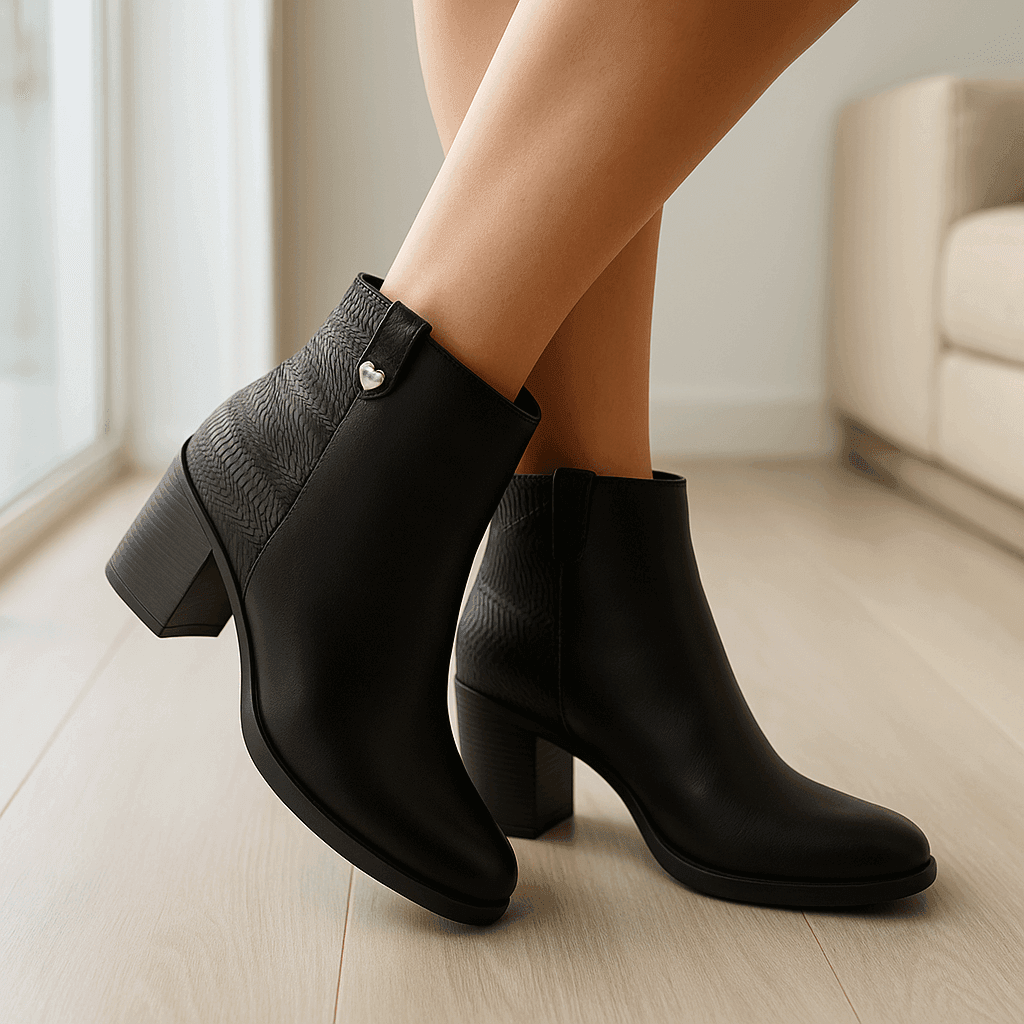 Bota Johana Negro | Urbana clásica y cómoda - Go2 Footwear