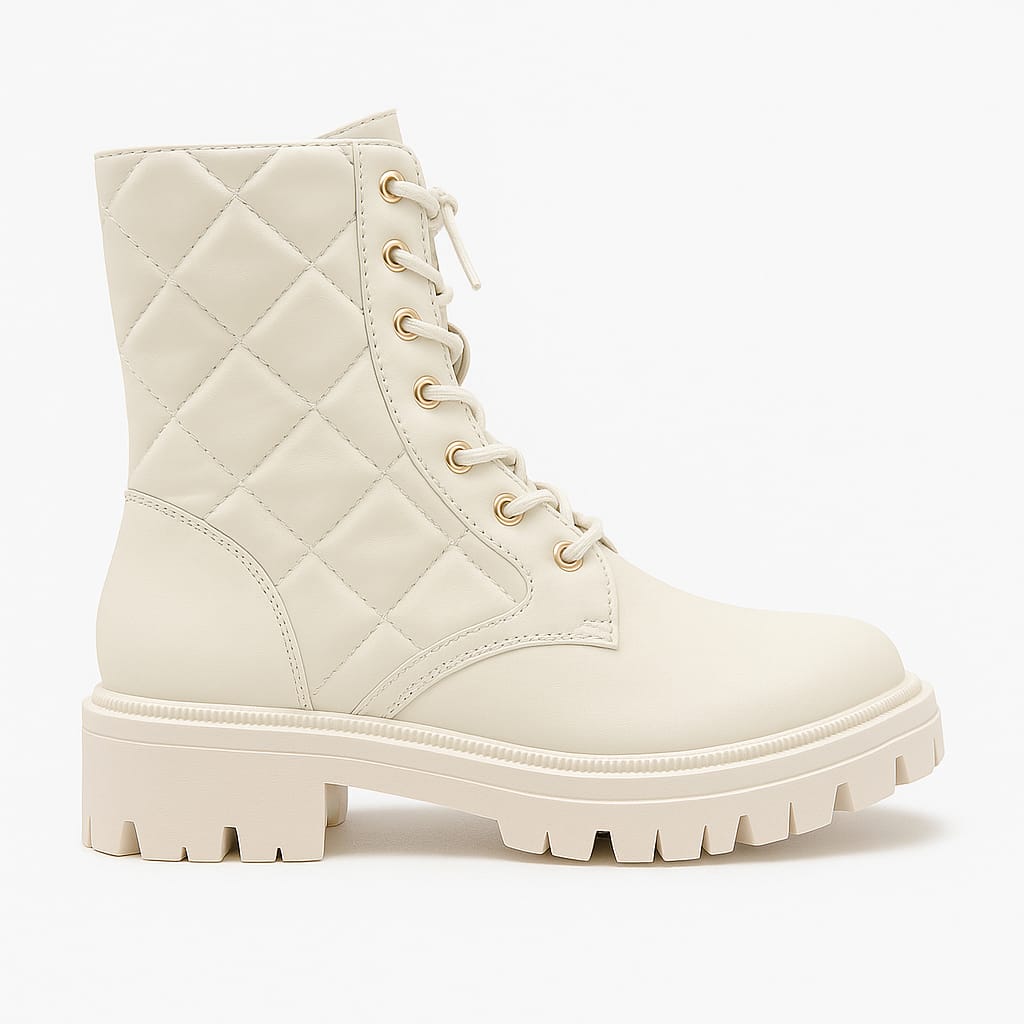 Combat Boots Latte | Botas de dama