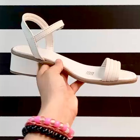 Prima 0644 Latte | Sandalia para dama con mini tacón