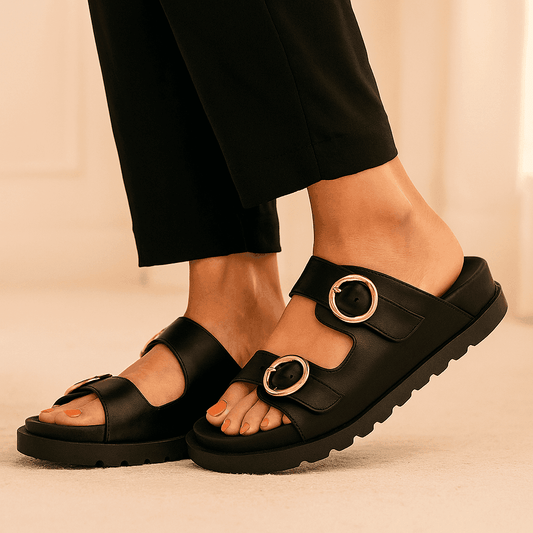 Karen Negro – Sandalia Casual para Mujer - Go2 Footwear