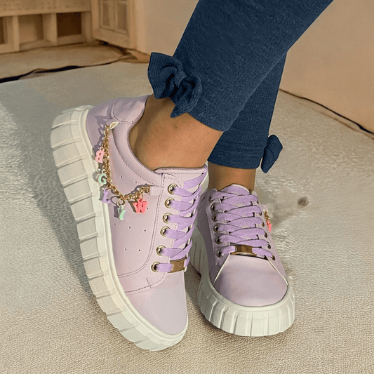 Tenni Letras Lila – Calzado Original Go2 Footwear - Go2 Footwear