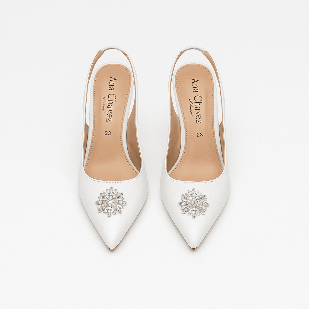 Snow – Tacón Blanco para Novia - Go2 Footwear